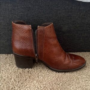Brown Leather Ankle Boots